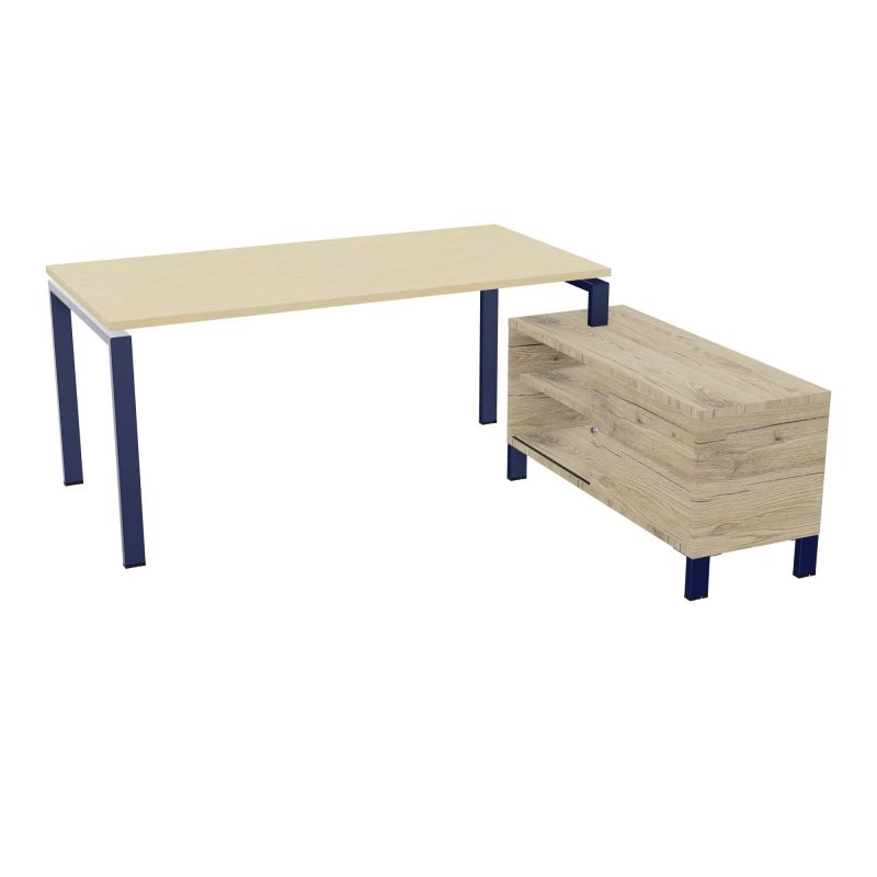 RIO BUREAU RECT. 178X168 PL 160X80 OBT + RET PORT A DROITE SIMPLE ACCES  N8 X4 R3