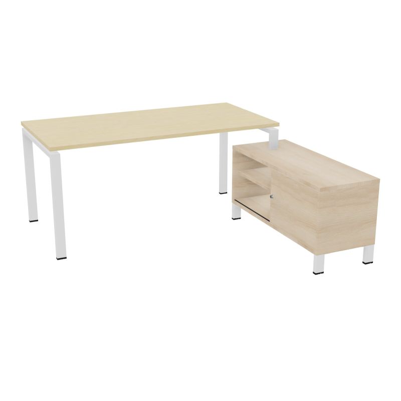 RIO BUREAU RECT. 178X168 PL 160X80 OBT + RET PORT A DROITE SIMPLE ACCES  N8 ZO RZ