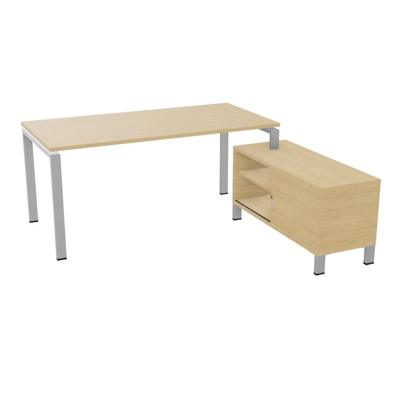 RIO BUREAU RECT. 178X168 PL 160X80 OBT + RET PORT A DROITE SIMPLE ACCES  R1 SA R1