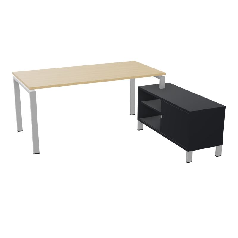 RIO BUREAU RECT. 178X168 PL 160X80 OBT + RET PORT A DROITE SIMPLE ACCES  R1 SA R9