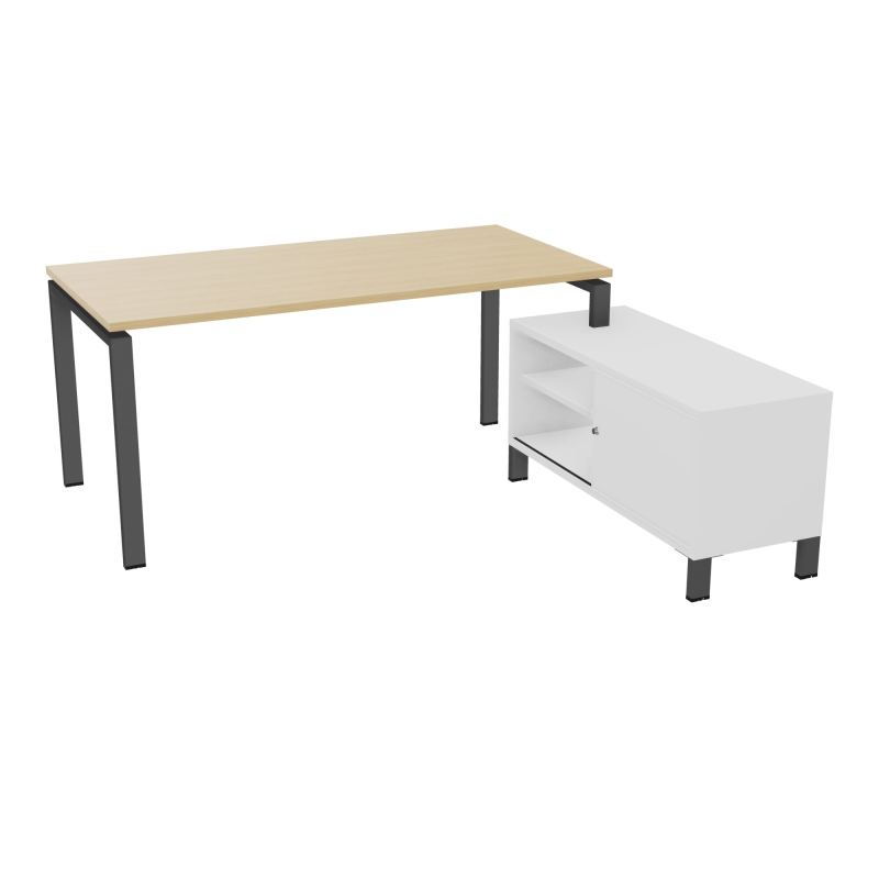 RIO BUREAU RECT. 178X168 PL 160X80 OBT + RET PORT A DROITE SIMPLE ACCES  R1 SC MG