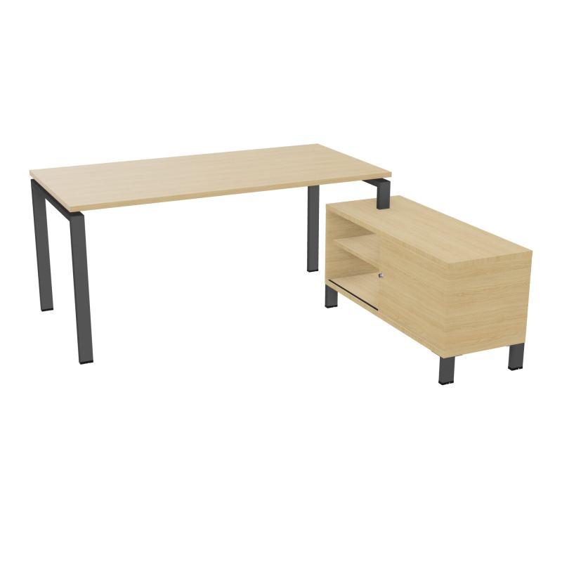 RIO BUREAU RECT. 178X168 PL 160X80 OBT + RET PORT A DROITE SIMPLE ACCES  R1 SC R1