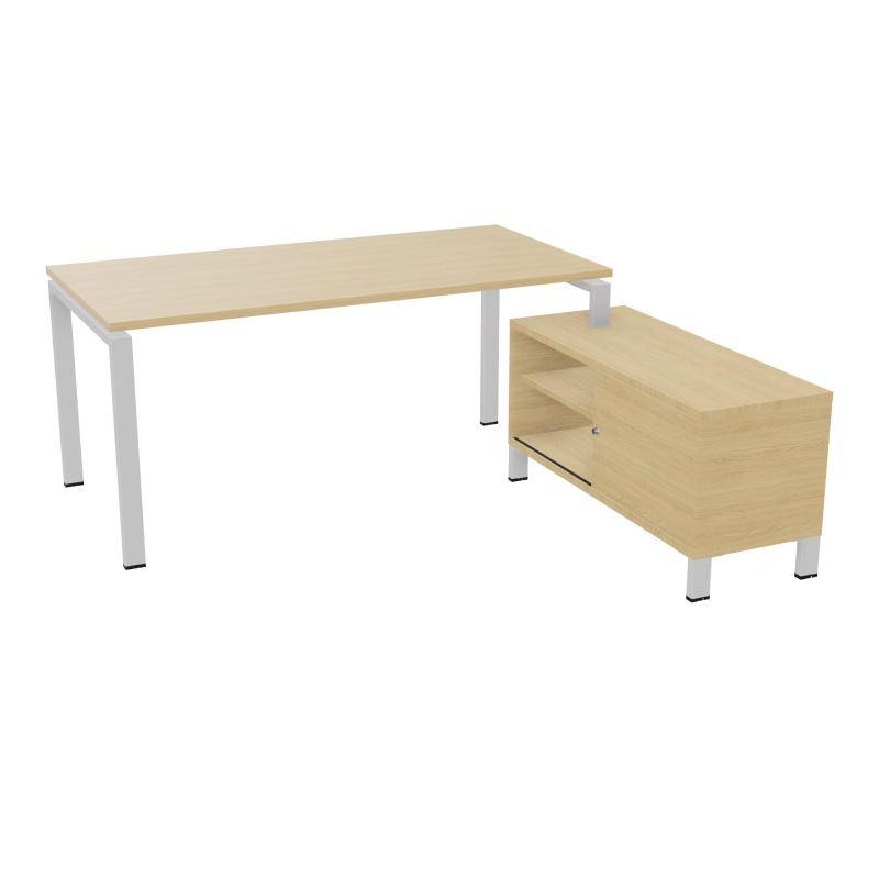 RIO BUREAU RECT. 178X168 PL 160X80 OBT + RET PORT A DROITE SIMPLE ACCES  R1 SD R1