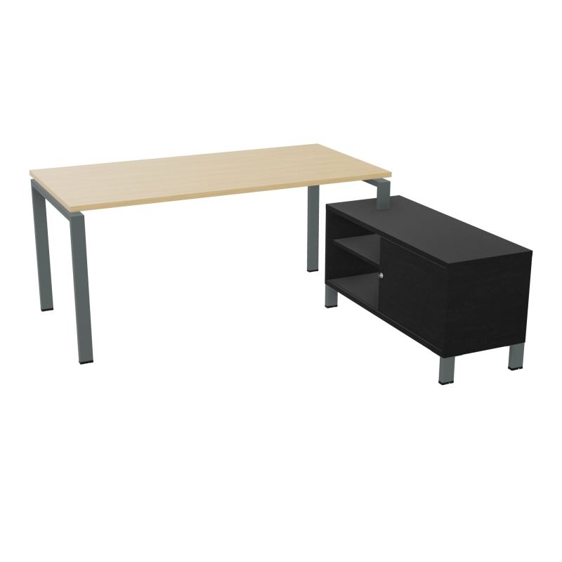 RIO BUREAU RECT. 178X168 PL 160X80 OBT + RET PORT A DROITE SIMPLE ACCES  R1 SU RK