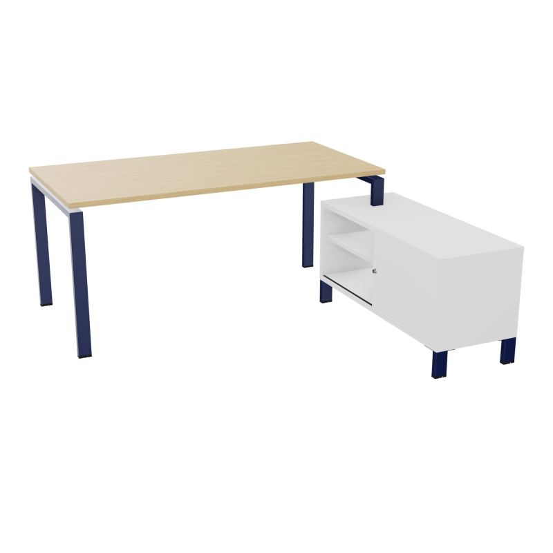 RIO BUREAU RECT. 178X168 PL 160X80 OBT + RET PORT A DROITE SIMPLE ACCES  R1 X4 MG