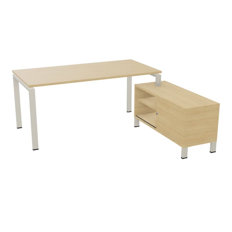RIO BUREAU RECT. 178X168 PL 160X80 OBT + RET PORT A DROITE SIMPLE ACCES  R1 ZC R1