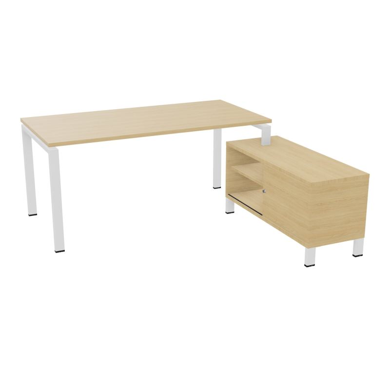 RIO BUREAU RECT. 178X168 PL 160X80 OBT + RET PORT A DROITE SIMPLE ACCES  R1 ZO R1