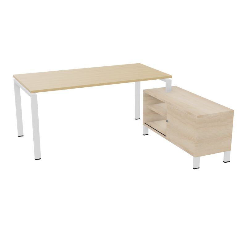 RIO BUREAU RECT. 178X168 PL 160X80 OBT + RET PORT A DROITE SIMPLE ACCES  R1 ZO RZ