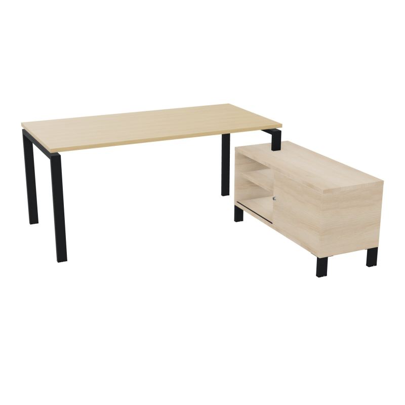 RIO BUREAU RECT. 178X168 PL 160X80 OBT + RET PORT A DROITE SIMPLE ACCES  R1 ZP RZ