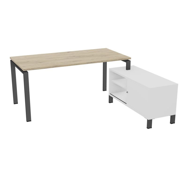 RIO BUREAU RECT. 178X168 PL 160X80 OBT + RET PORT A DROITE SIMPLE ACCES  R3 SC MG
