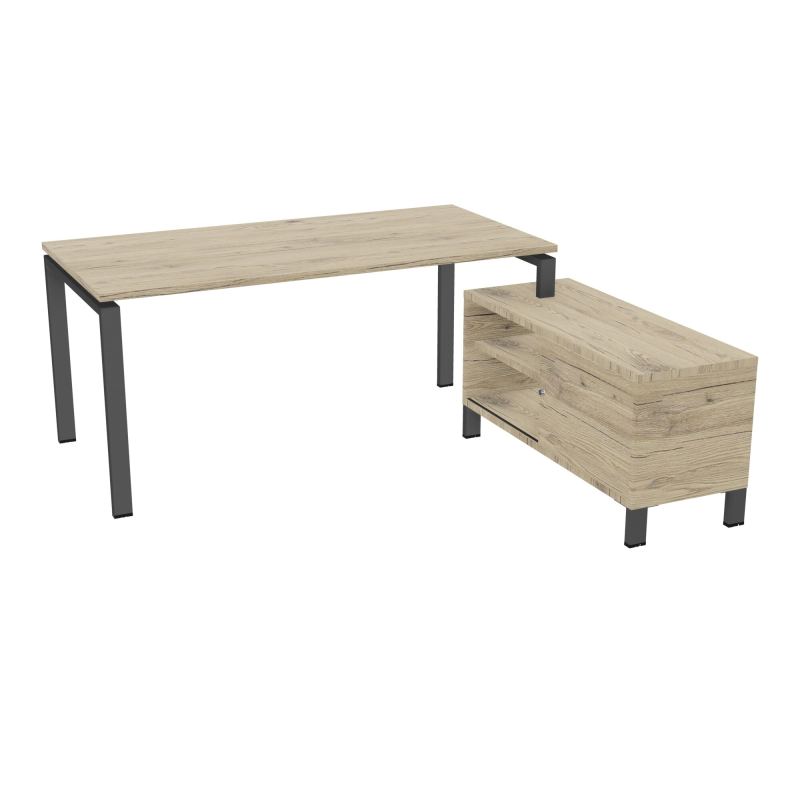 RIO BUREAU RECT. 178X168 PL 160X80 OBT + RET PORT A DROITE SIMPLE ACCES  R3 SC R3