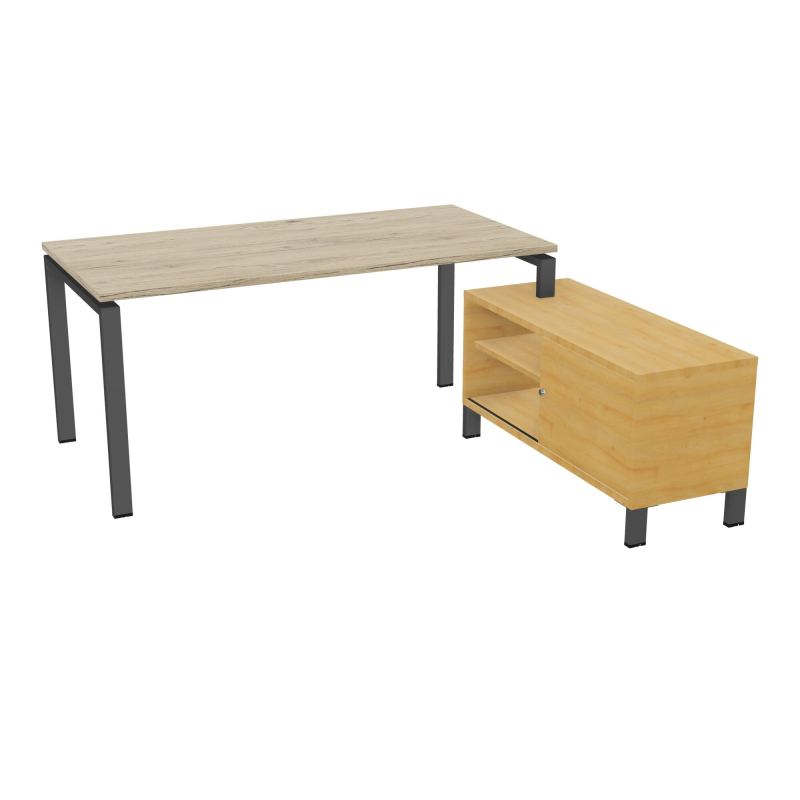 RIO BUREAU RECT. 178X168 PL 160X80 OBT + RET PORT A DROITE SIMPLE ACCES  R3 SC R5
