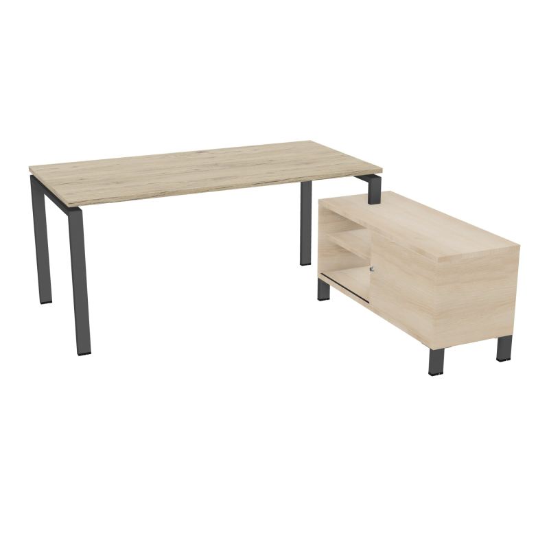 RIO BUREAU RECT. 178X168 PL 160X80 OBT + RET PORT A DROITE SIMPLE ACCES  R3 SC RZ