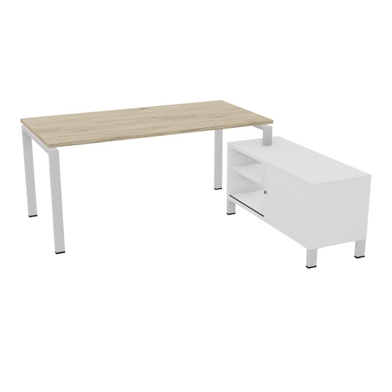 RIO BUREAU RECT. 178X168 PL 160X80 OBT + RET PORT A DROITE SIMPLE ACCES  R3 SD MG