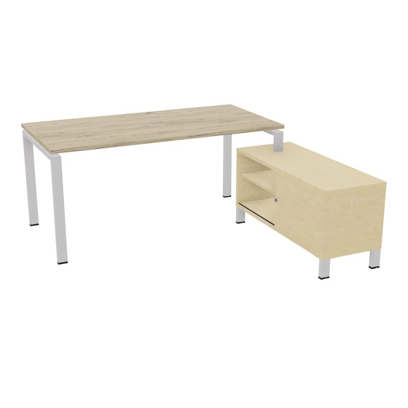 RIO BUREAU RECT. 178X168 PL 160X80 OBT + RET PORT A DROITE SIMPLE ACCES  R3 SD N8