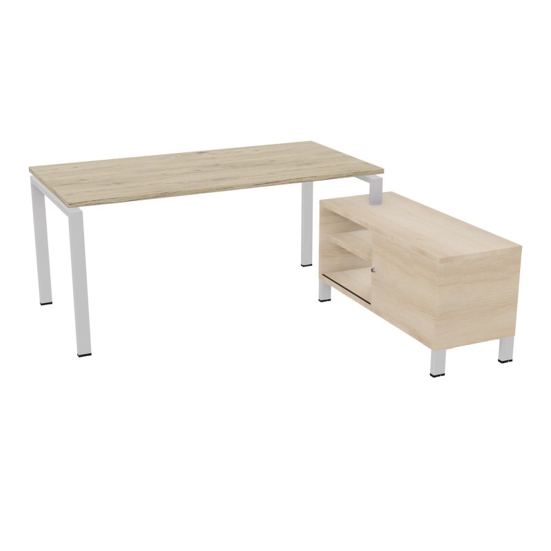 RIO BUREAU RECT. 178X168 PL 160X80 OBT + RET PORT A DROITE SIMPLE ACCES  R3 SD RZ