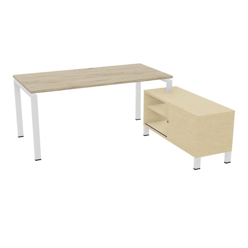 RIO BUREAU RECT. 178X168 PL 160X80 OBT + RET PORT A DROITE SIMPLE ACCES  R3 SO N8