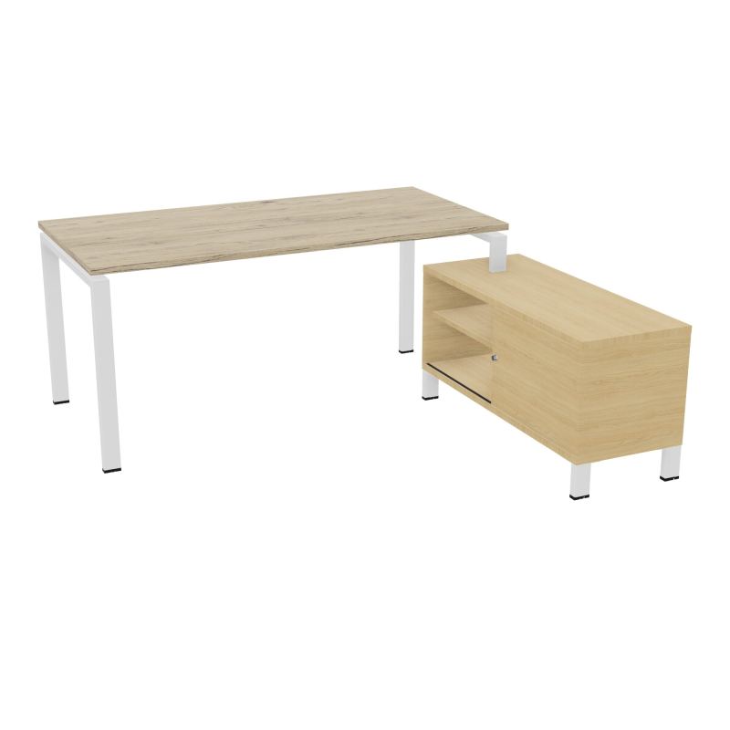 RIO BUREAU RECT. 178X168 PL 160X80 OBT + RET PORT A DROITE SIMPLE ACCES  R3 SO R1