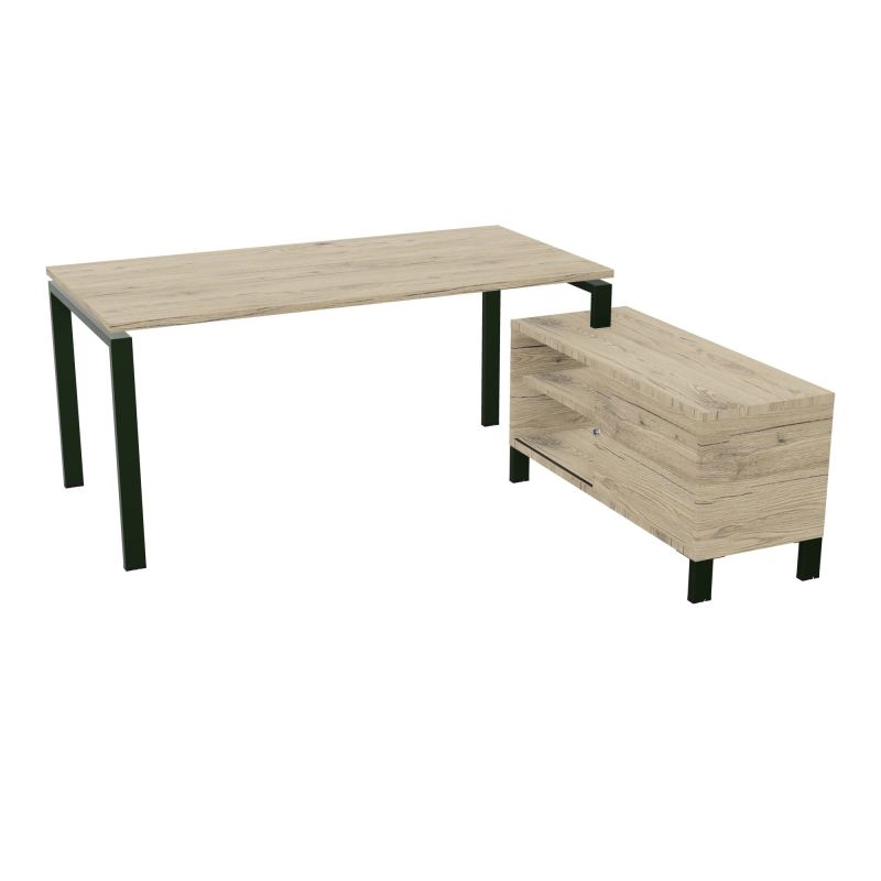RIO BUREAU RECT. 178X168 PL 160X80 OBT + RET PORT A DROITE SIMPLE ACCES  R3 ST R3