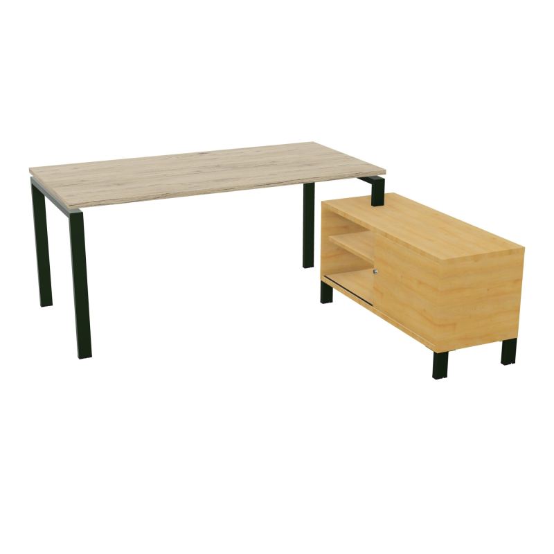 RIO BUREAU RECT. 178X168 PL 160X80 OBT + RET PORT A DROITE SIMPLE ACCES  R3 ST R5