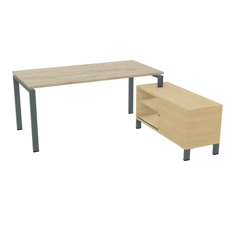 RIO BUREAU RECT. 178X168 PL 160X80 OBT + RET PORT A DROITE SIMPLE ACCES  R3 SU R1