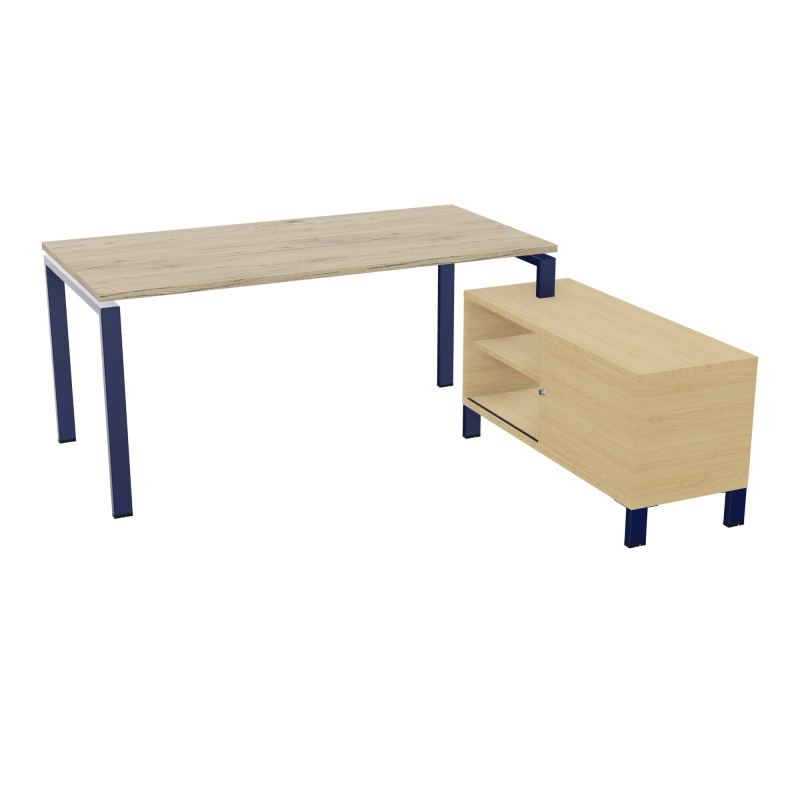 RIO BUREAU RECT. 178X168 PL 160X80 OBT + RET PORT A DROITE SIMPLE ACCES  R3 X4 R1