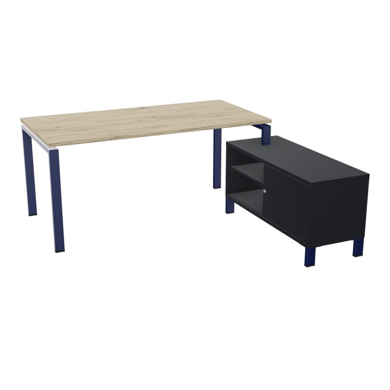 RIO BUREAU RECT. 178X168 PL 160X80 OBT + RET PORT A DROITE SIMPLE ACCES  R3 X4 R9