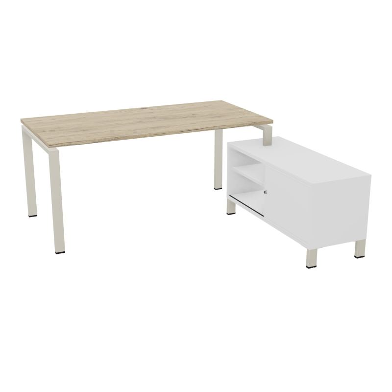 RIO BUREAU RECT. 178X168 PL 160X80 OBT + RET PORT A DROITE SIMPLE ACCES  R3 ZC MG
