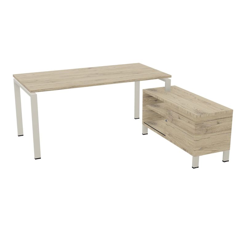 RIO BUREAU RECT. 178X168 PL 160X80 OBT + RET PORT A DROITE SIMPLE ACCES  R3 ZC R3