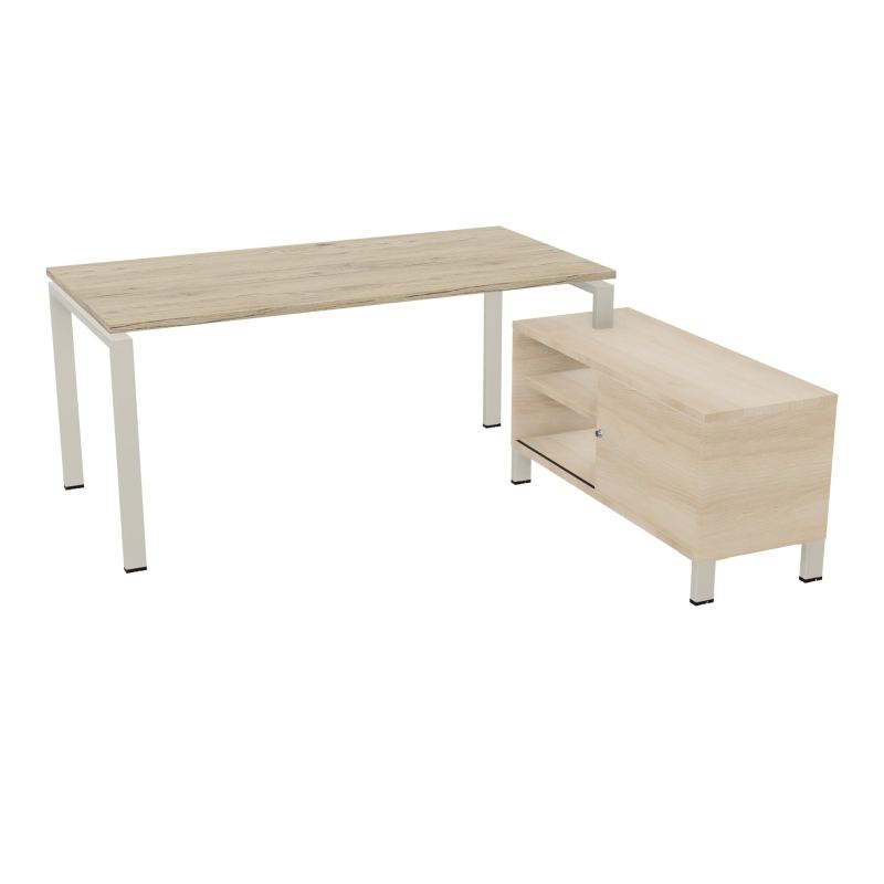 RIO BUREAU RECT. 178X168 PL 160X80 OBT + RET PORT A DROITE SIMPLE ACCES  R3 ZC RZ