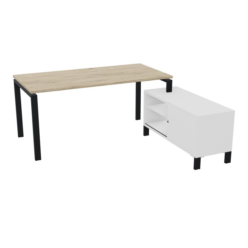 RIO BUREAU RECT. 178X168 PL 160X80 OBT + RET PORT A DROITE SIMPLE ACCES  R3 ZP MG