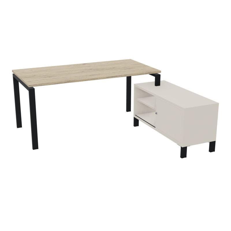 RIO BUREAU RECT. 178X168 PL 160X80 OBT + RET PORT A DROITE SIMPLE ACCES  R3 ZP N5