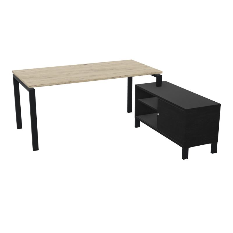 RIO BUREAU RECT. 178X168 PL 160X80 OBT + RET PORT A DROITE SIMPLE ACCES  R3 ZP RK