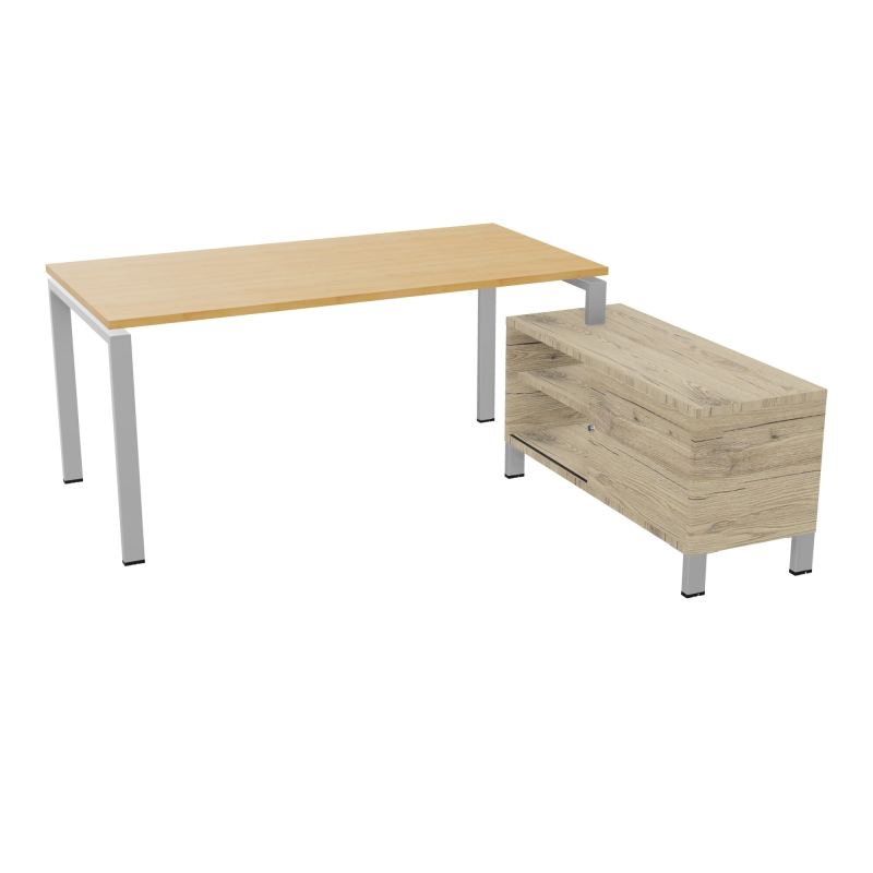 RIO BUREAU RECT. 178X168 PL 160X80 OBT + RET PORT A DROITE SIMPLE ACCES  R5 SA R3