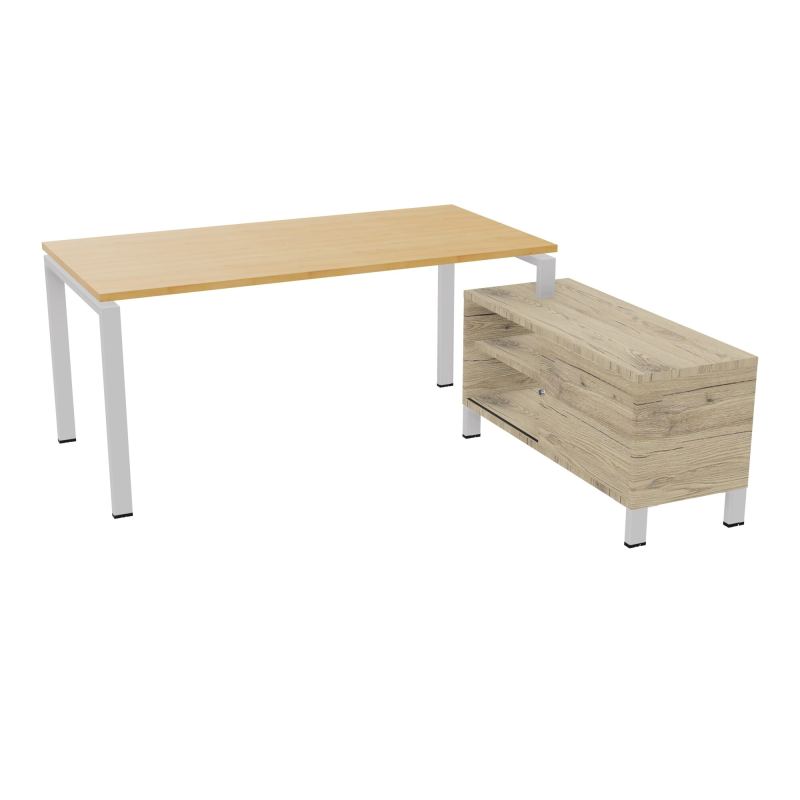 RIO BUREAU RECT. 178X168 PL 160X80 OBT + RET PORT A DROITE SIMPLE ACCES  R5 SD R3