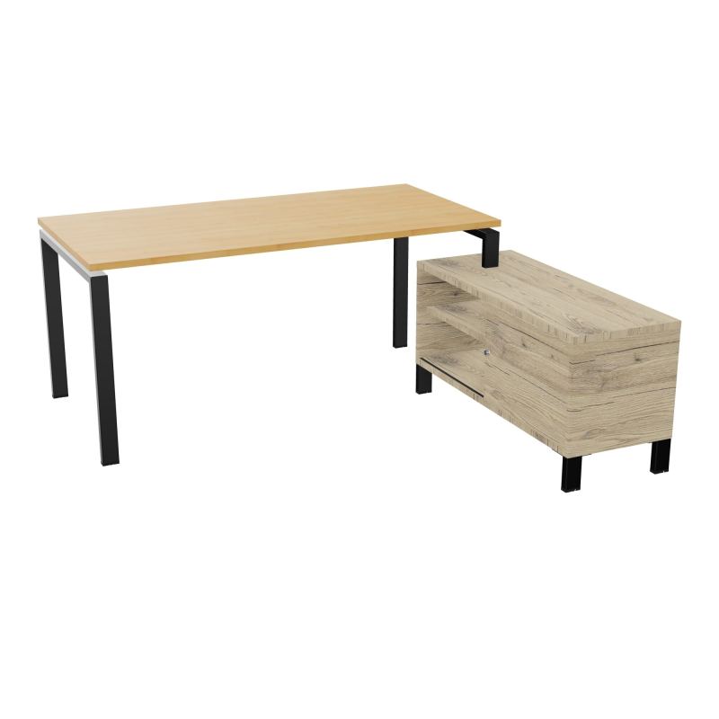 RIO BUREAU RECT. 178X168 PL 160X80 OBT + RET PORT A DROITE SIMPLE ACCES  R5 SG R3