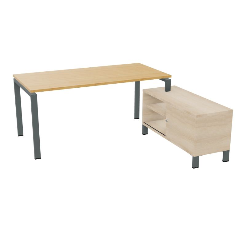 RIO BUREAU RECT. 178X168 PL 160X80 OBT + RET PORT A DROITE SIMPLE ACCES  R5 SU RZ