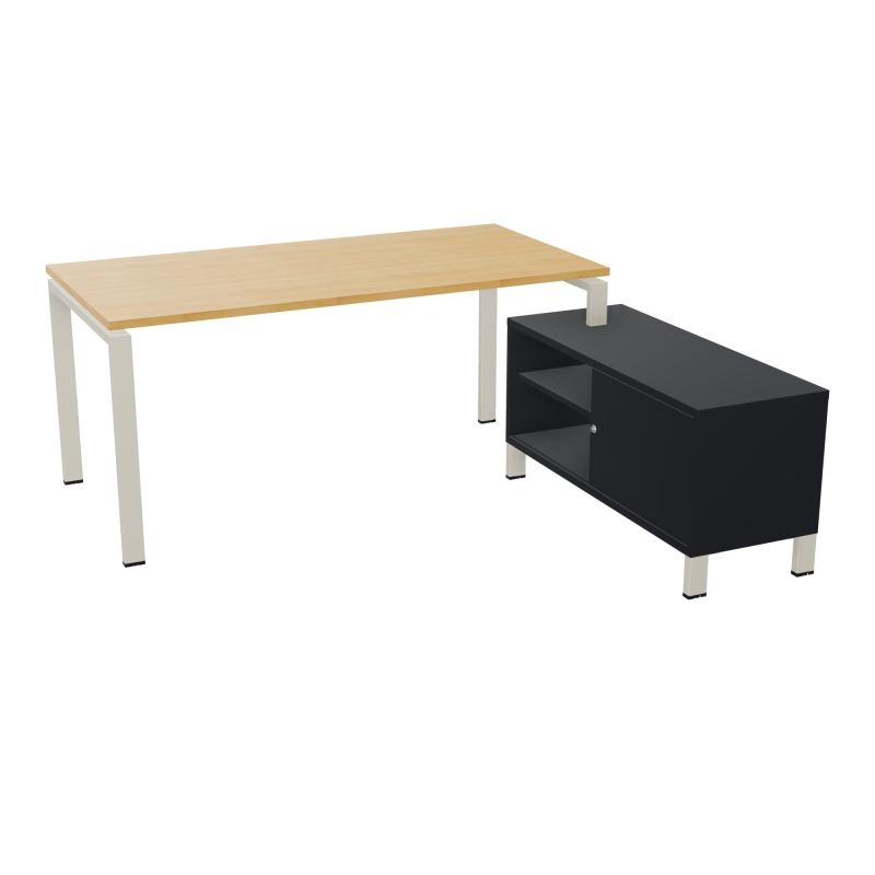 RIO BUREAU RECT. 178X168 PL 160X80 OBT + RET PORT A DROITE SIMPLE ACCES  R5 ZC R9