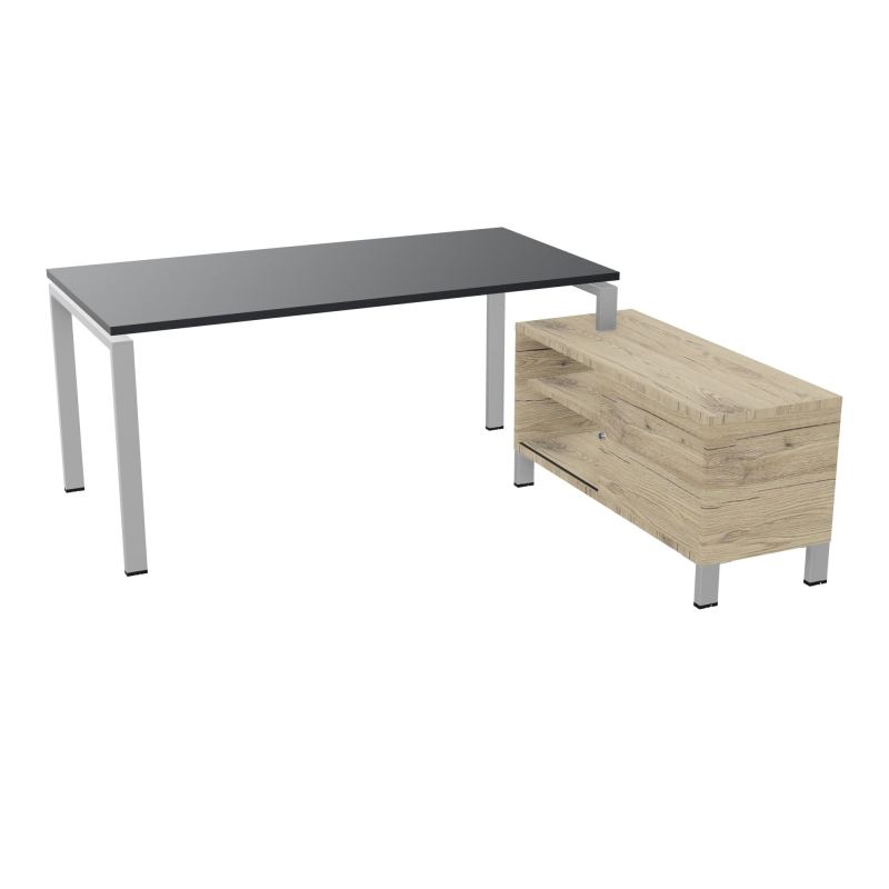 RIO BUREAU RECT. 178X168 PL 160X80 OBT + RET PORT A DROITE SIMPLE ACCES  R9 SA R3