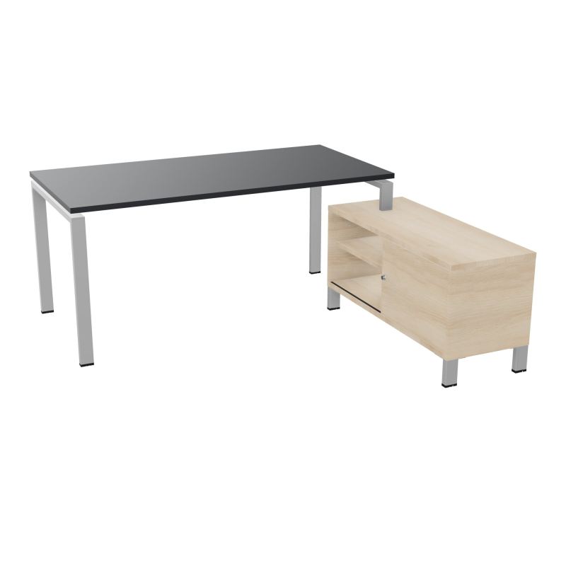 RIO BUREAU RECT. 178X168 PL 160X80 OBT + RET PORT A DROITE SIMPLE ACCES  R9 SA RZ