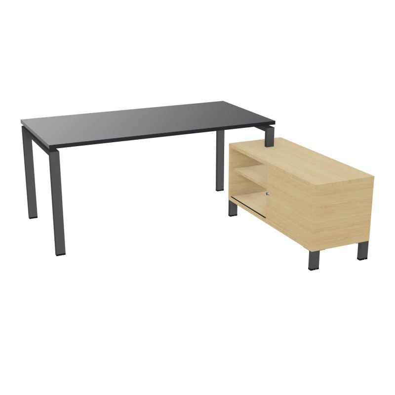 RIO BUREAU RECT. 178X168 PL 160X80 OBT + RET PORT A DROITE SIMPLE ACCES  R9 SC R1