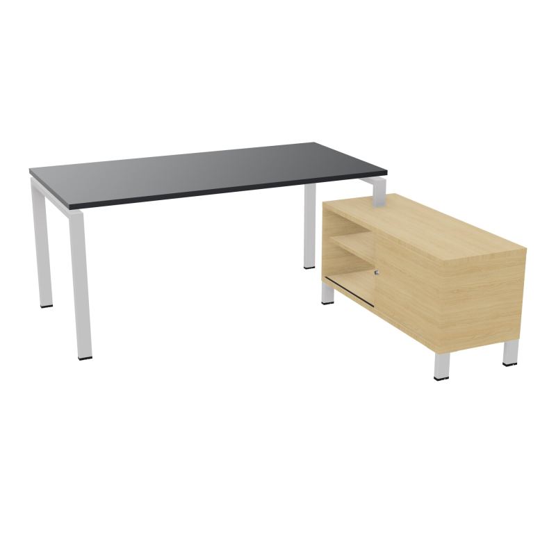 RIO BUREAU RECT. 178X168 PL 160X80 OBT + RET PORT A DROITE SIMPLE ACCES  R9 SD R1