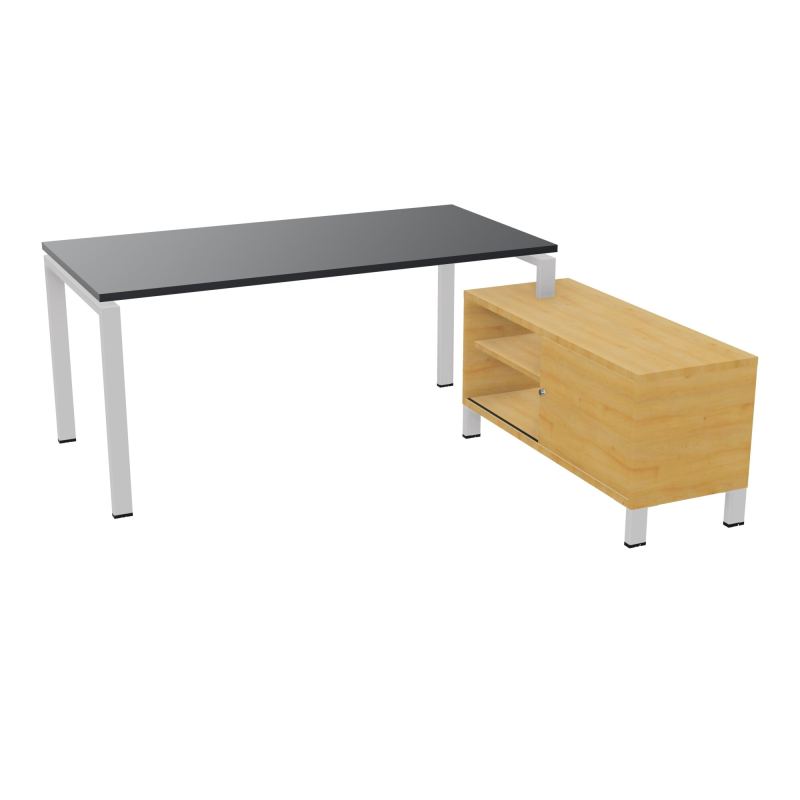 RIO BUREAU RECT. 178X168 PL 160X80 OBT + RET PORT A DROITE SIMPLE ACCES  R9 SD R5