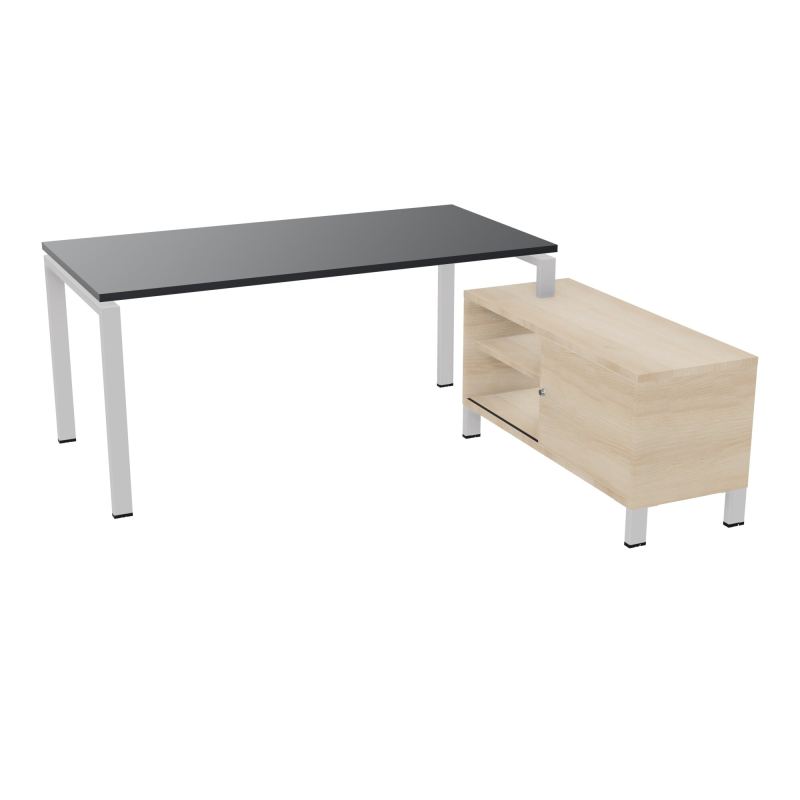 RIO BUREAU RECT. 178X168 PL 160X80 OBT + RET PORT A DROITE SIMPLE ACCES  R9 SD RZ