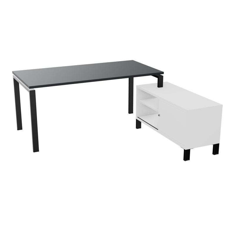RIO BUREAU RECT. 178X168 PL 160X80 OBT + RET PORT A DROITE SIMPLE ACCES  R9 SG MG