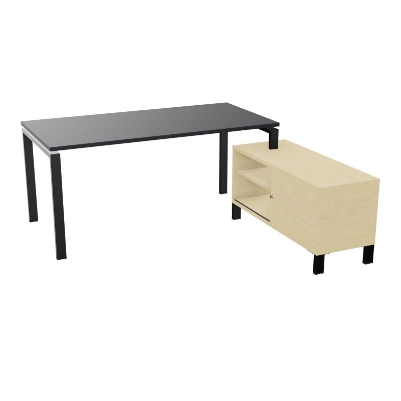 RIO BUREAU RECT. 178X168 PL 160X80 OBT + RET PORT A DROITE SIMPLE ACCES  R9 SG N8