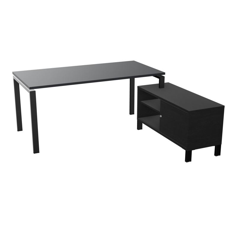 RIO BUREAU RECT. 178X168 PL 160X80 OBT + RET PORT A DROITE SIMPLE ACCES  R9 SG RK