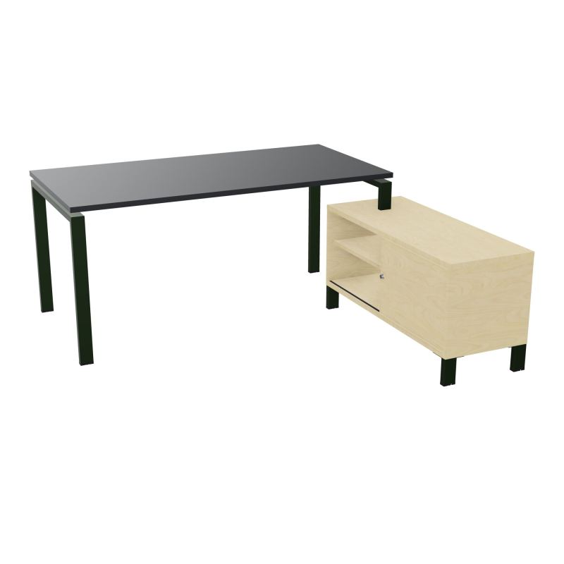 RIO BUREAU RECT. 178X168 PL 160X80 OBT + RET PORT A DROITE SIMPLE ACCES  R9 ST N8