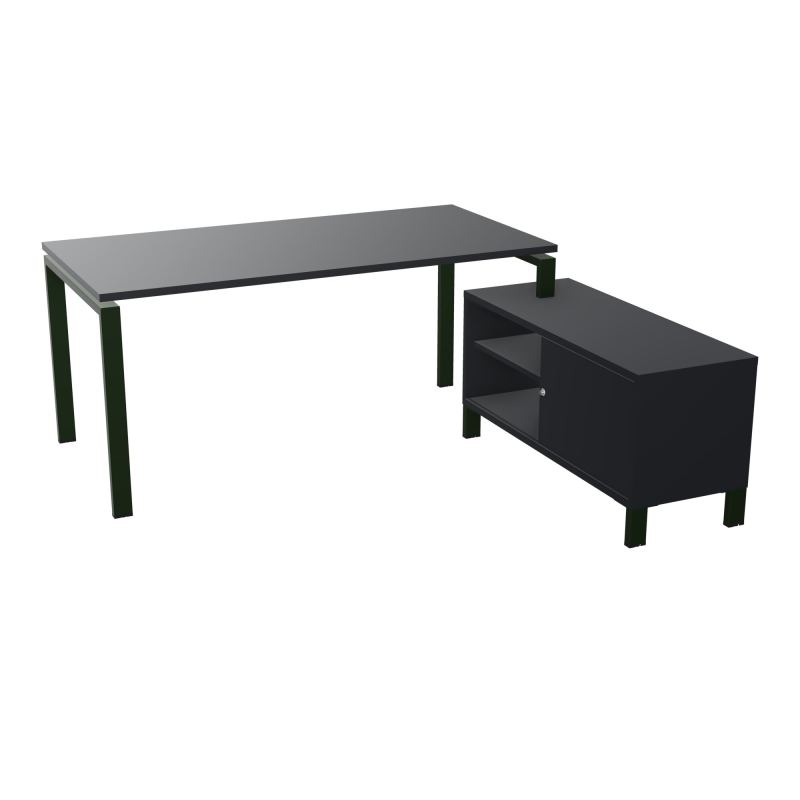 RIO BUREAU RECT. 178X168 PL 160X80 OBT + RET PORT A DROITE SIMPLE ACCES  R9 ST R9