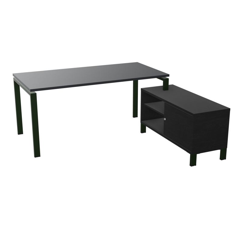 RIO BUREAU RECT. 178X168 PL 160X80 OBT + RET PORT A DROITE SIMPLE ACCES  R9 ST RK